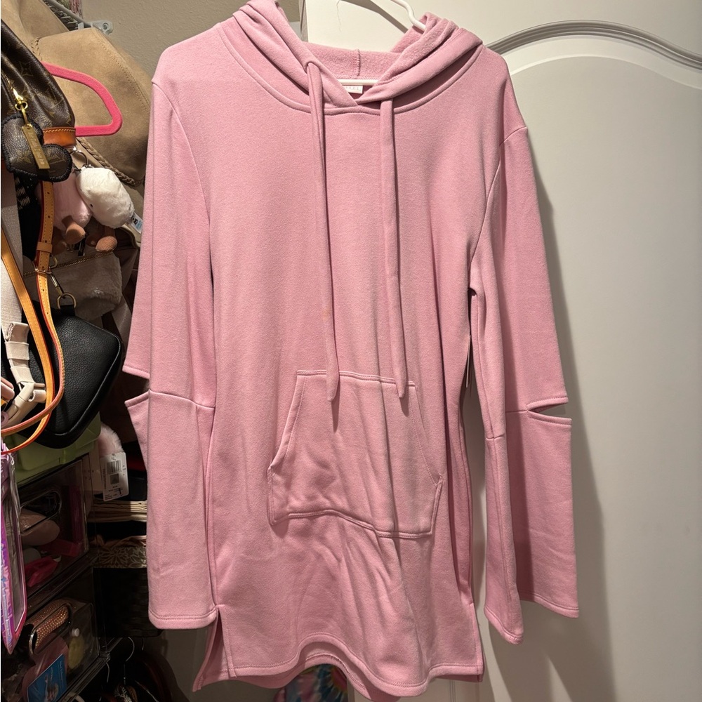 Make + Model Size S ripped elbow sweater dress